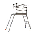 telescopic multi-purpose scaffolding ladder tower